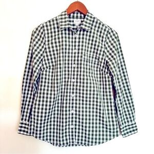 J. Crew Men’s Gingham Plaid Button Down Shirt Green White Size Small